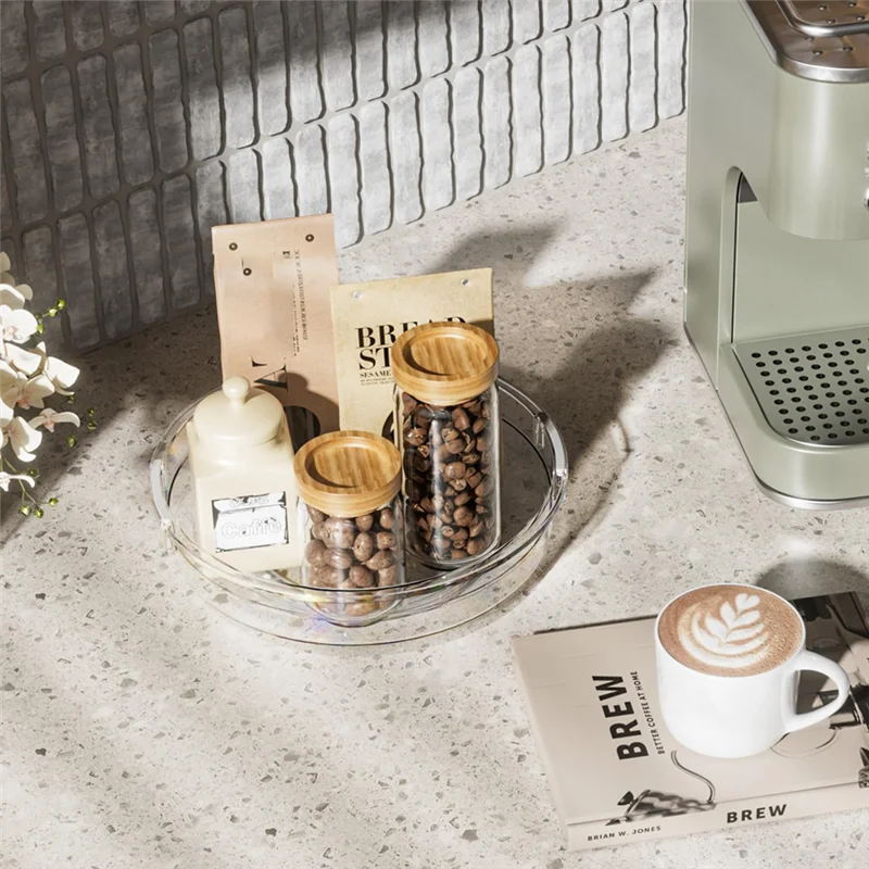 Organizador Lazy Susan Transparente Otimiza Armário