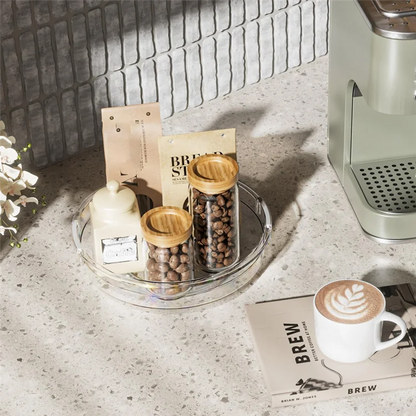 Organizador Lazy Susan Transparente Otimiza Armário