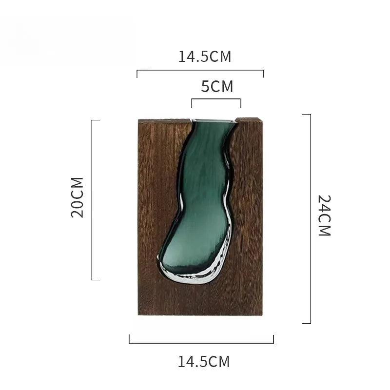 Vaso De Mesa Vidro Transparente Para Sala Decorativo