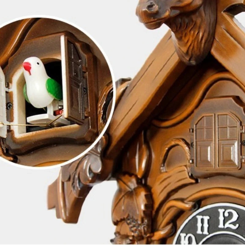 Relógio de Parede Cuco Retro para Sala Premium