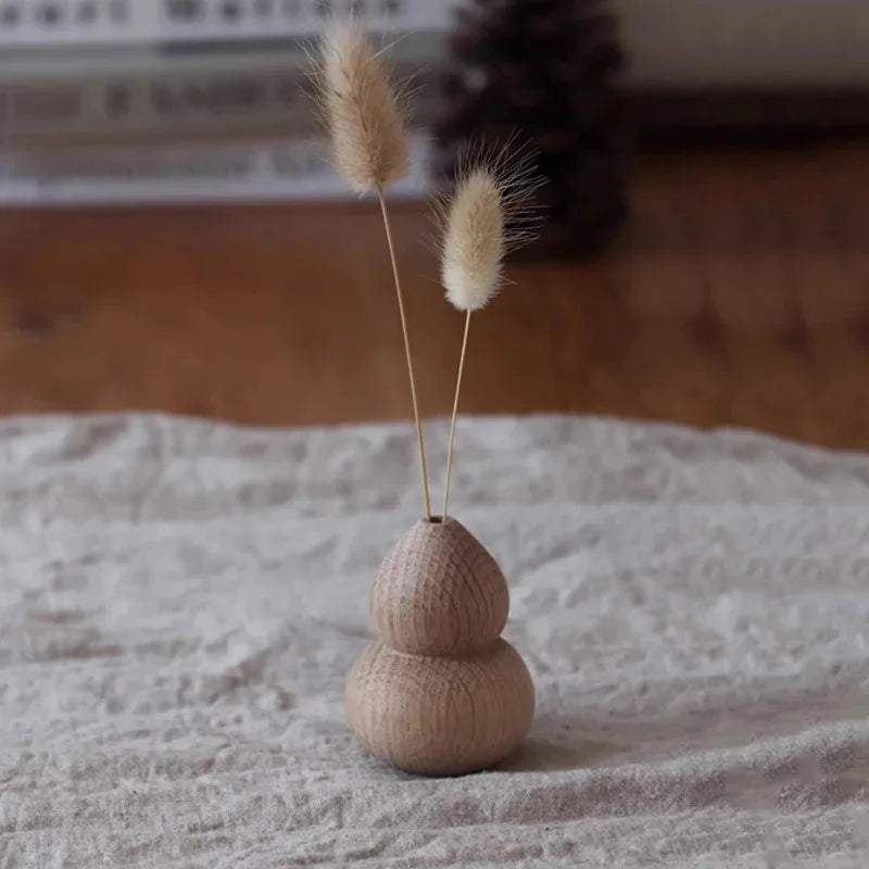 Vaso De Madeira Japonesa Para Flores Decorativo