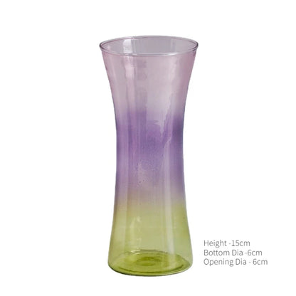 Vaso De Mesa Para Flores Vidro Colorido Artesanal