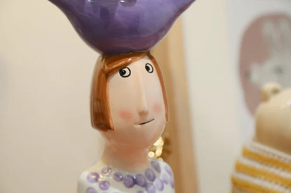 Vaso Cerâmico De Mesa Para Decoração Moderna