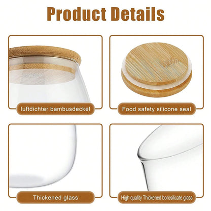 Potes Herméticos Vidro Borossilicato Para Conservação De Alimentos