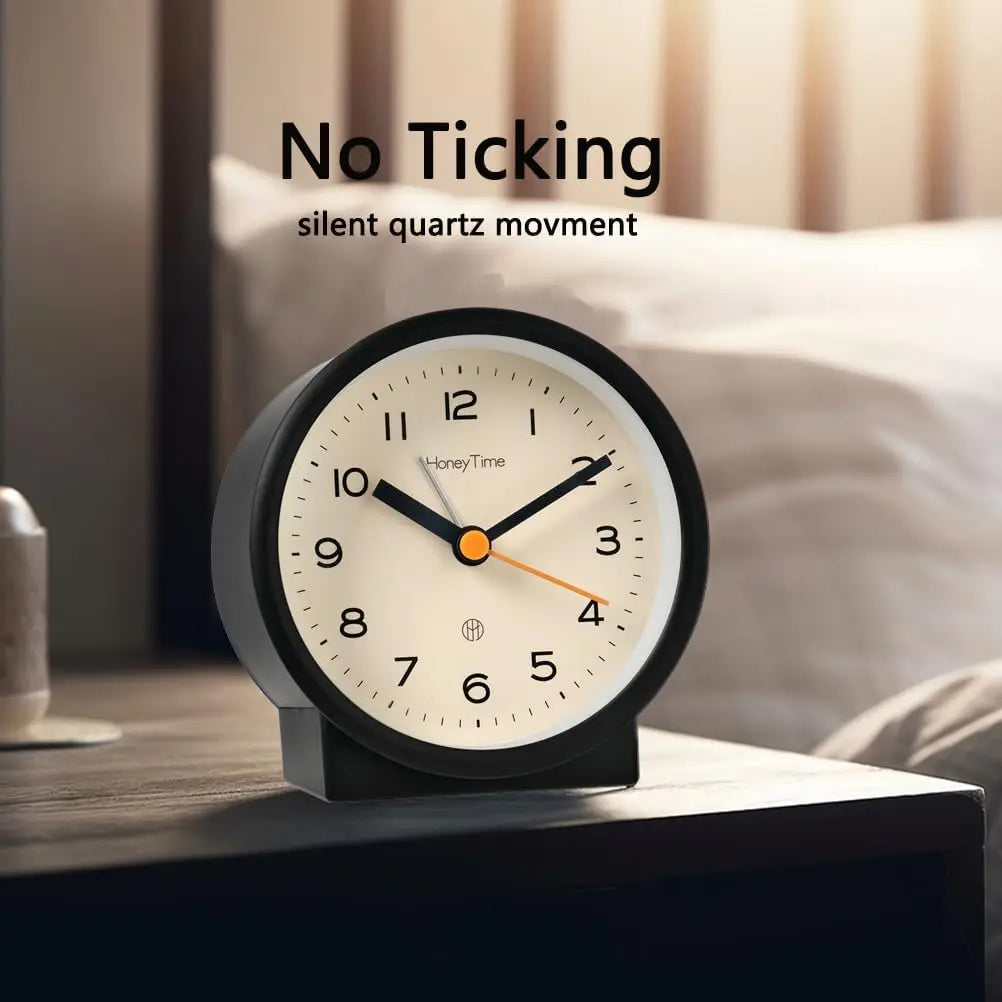 Despertador Digital Silencioso para Quarto com Luz Noturna