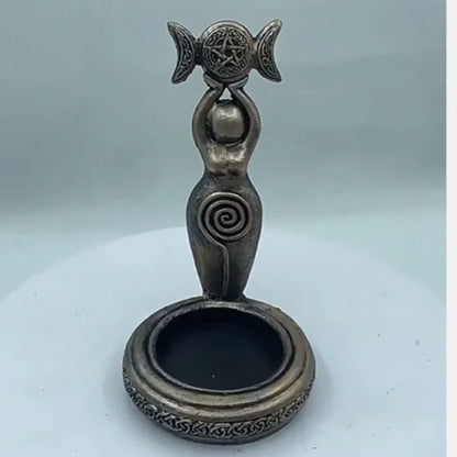 Castiçal De Resina Decorativo Multifuncional Para Ambientes Residenciais