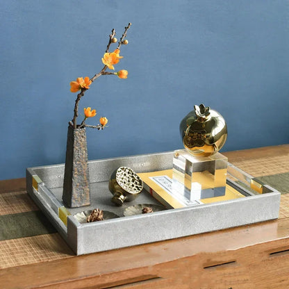 Bandeja Organizadora Retangular Para Cozinha Em Metal