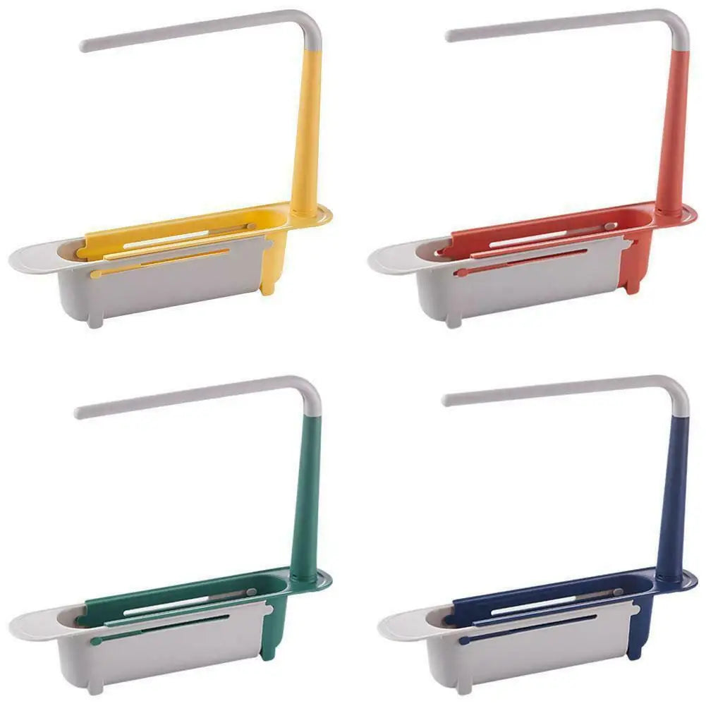 Prateleira Extensível Drenagem Telescópica Para Pia Cozinha Organizador