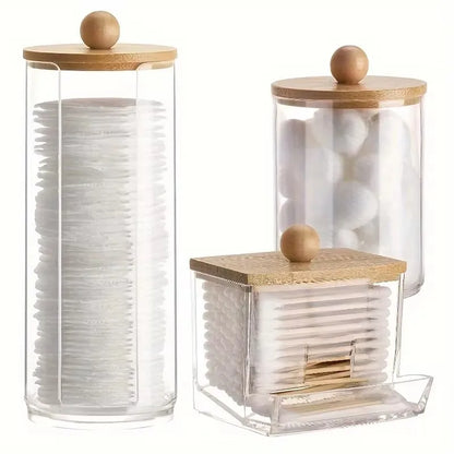 Conjunto Organizador Banheiro Inovacazza Tampas Transparentes