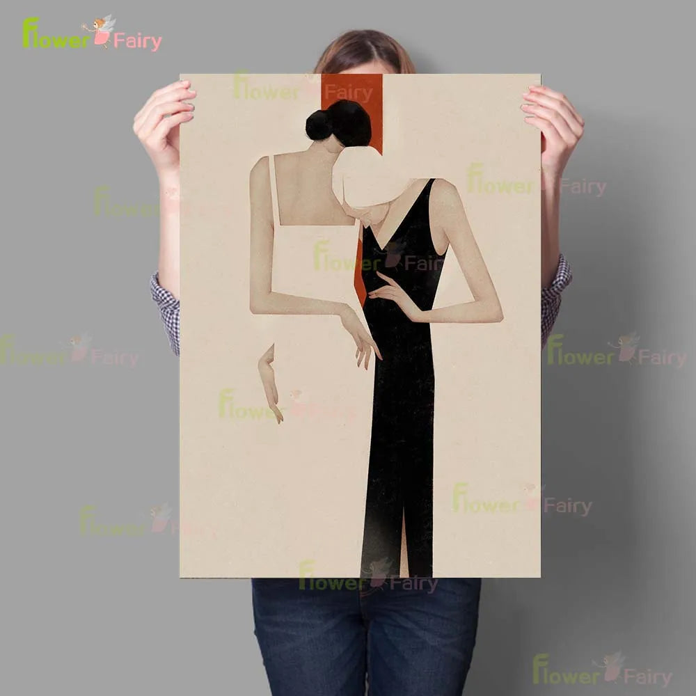 Pintura Abstrata Minimalista Para Sala Estar Nórdico Contemporâneo