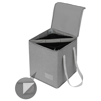 Organizador de Cabides à Prova de Poeira Resistente em Poliéster Moderno Inovacazza