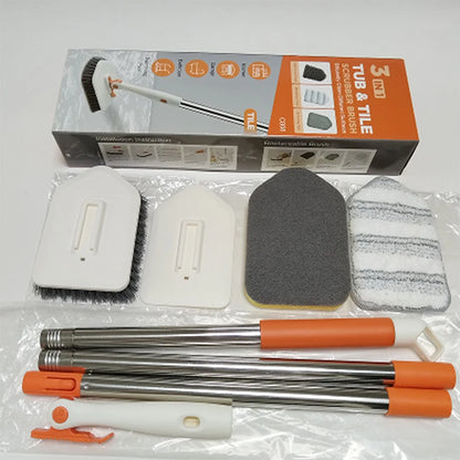 Escova Higienizadora Multifuncional Intercambiáveis Versátil Para Banheiro Cozinha