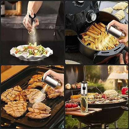 Pulverizador De Óleo Para Cozinhar Em Vidro Refilável