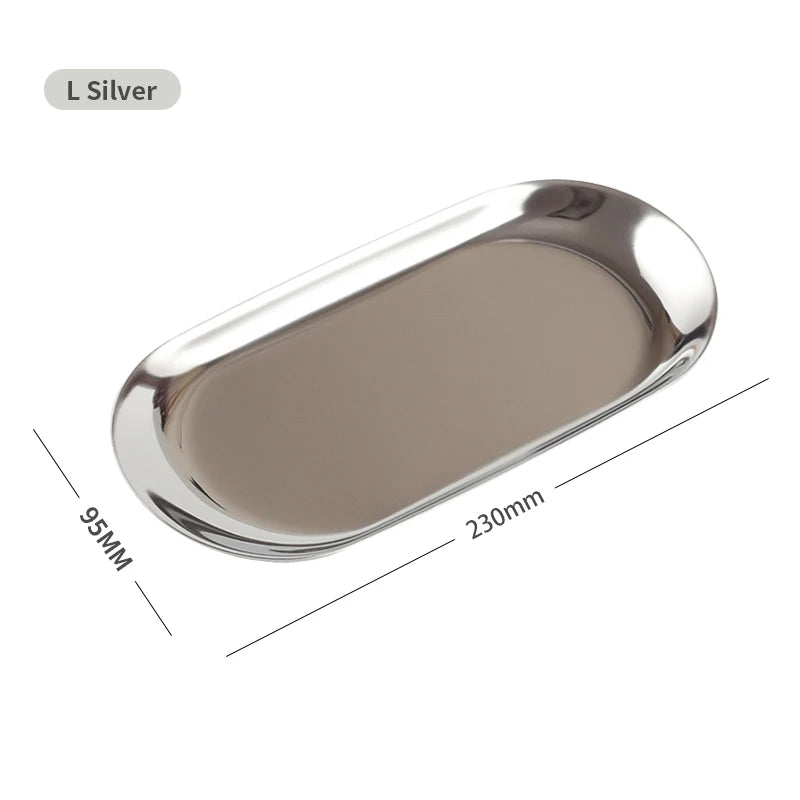 Bandeja De Ouro Rosa Para Jóias Nórdicas Organizador