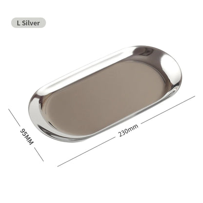 Bandeja De Ouro Rosa Para Jóias Nórdicas Organizador