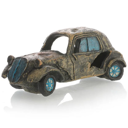 Ornamento Decorativo de Resina Simulado com Ônibus Quebrado para Aquários e Acessórios Fish Tank