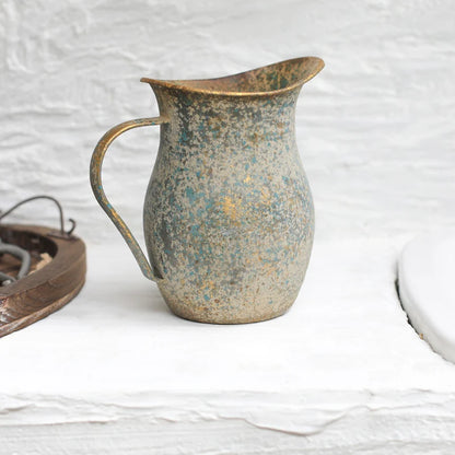 Vaso Decorativo de Metal para Jardim Vintage Francês