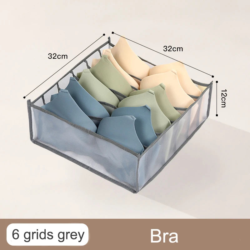 Organizador De Armário Para Meias E Roupas Íntimas Com 7 Compartimentos Dobrável Em Oxford